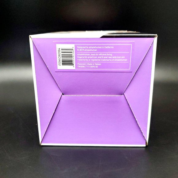 Simplehuman 1.5 Liter / 0.4 Gallon Mini Countertop Trash Can, Brushed Stainless - Picture 10 of 12